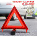 Triângulo de advertência reflexivo aprovado pelo DOT na estrada